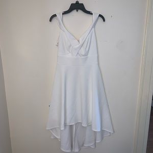 Spring/ Summer White Mid Length Dress. Size: 12